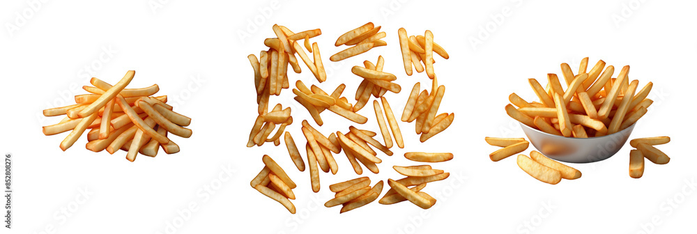 french fries isolated on transparent background french fries isolated on transparent background