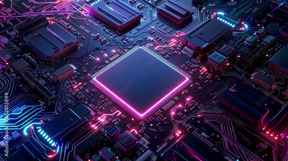 an abstract hardware board an abstract hardware board