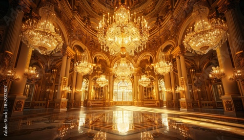Realm of royalty, extravagance: explore interior of resplendent gold palace © Mark