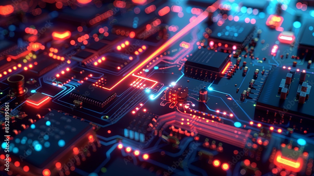 an abstract hardware board an abstract hardware board