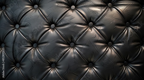 Texture of black leather background