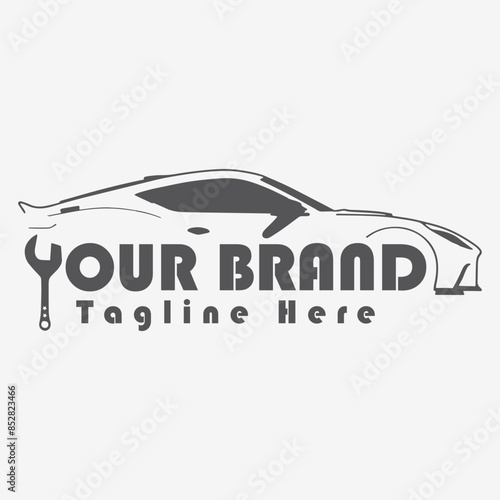 sport car silhouette simple design