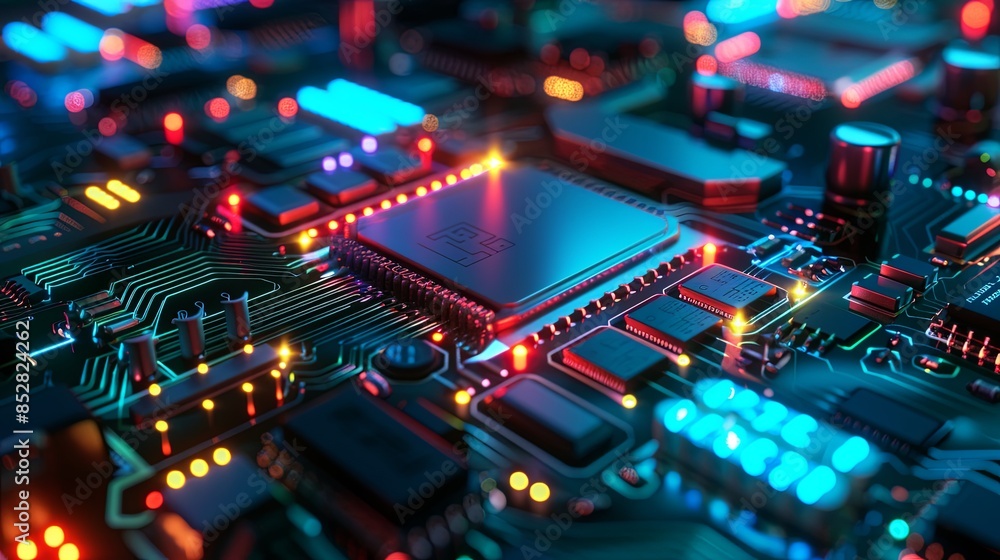 an abstract hardware board an abstract hardware board