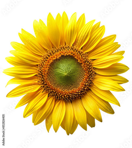 sunflower isolated on white background