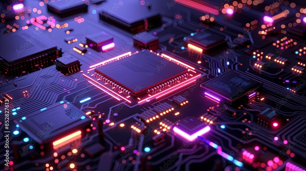 an abstract hardware board an abstract hardware board