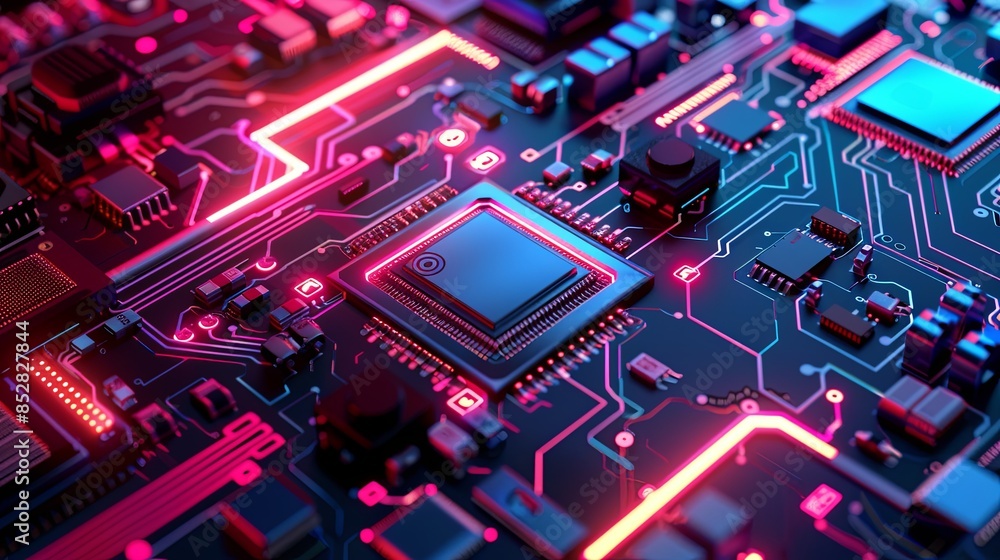 an abstract hardware board an abstract hardware board