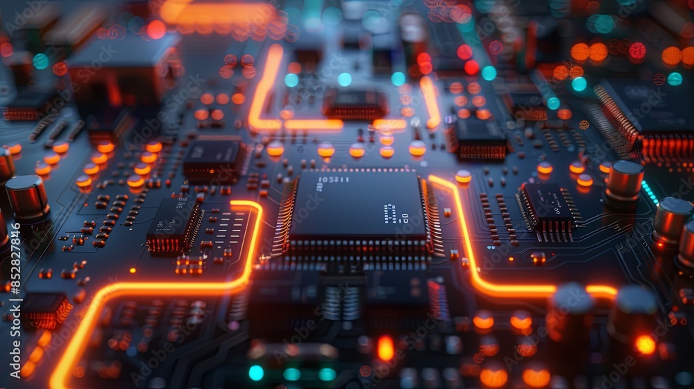 an abstract hardware board an abstract hardware board