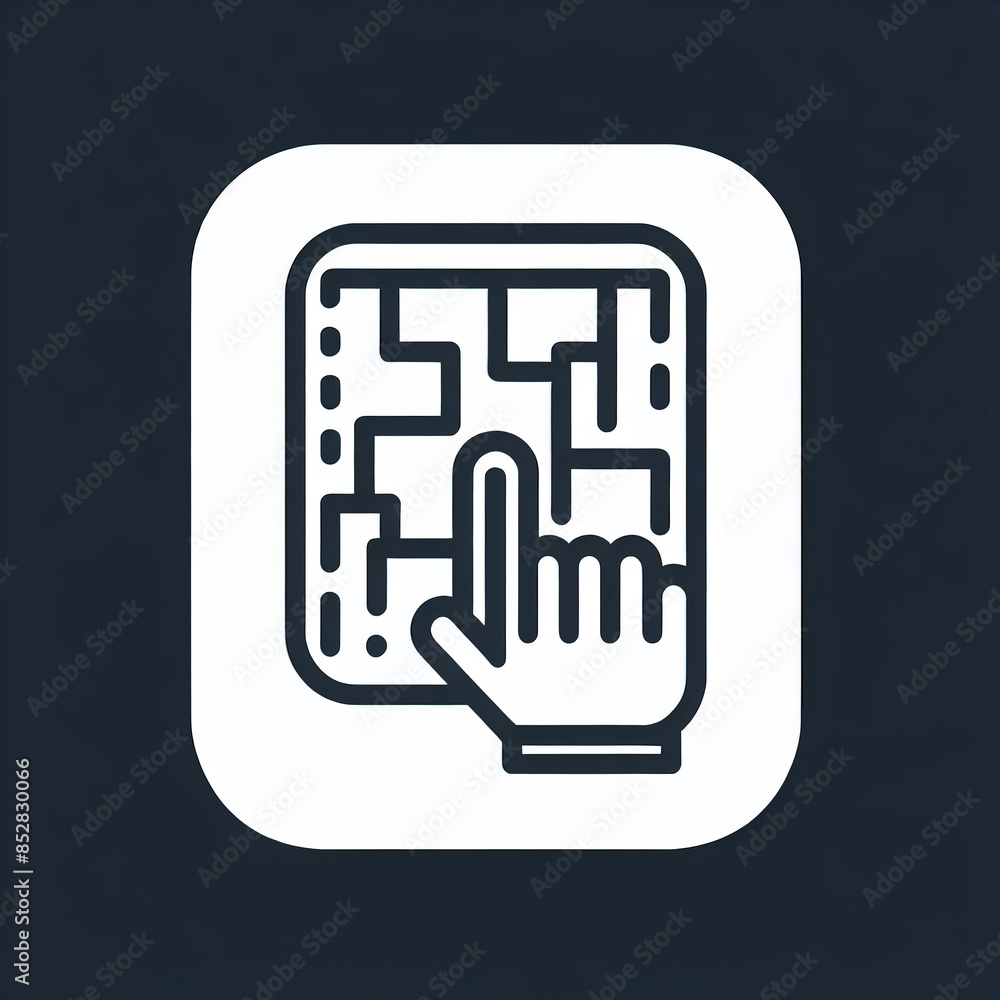 Minimalist Icon Depicting Business Processes and Teamwork for Corporate and Professional Use Minimalist Icon Depicting Business Processes and Teamwork for Corporate and Professional Use