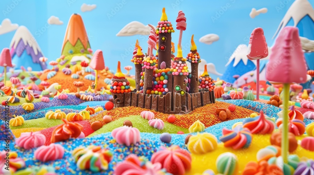 Sweet Delights The Jellybean Fortress in Candy Land Sweet Delights The Jellybean Fortress in Candy Land