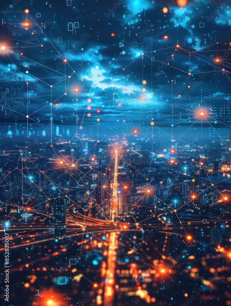 Cityscape Network: A Digital Tapestry of Urban Connectivity Cityscape Network: A Digital Tapestry of Urban Connectivity