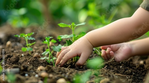 On World Environment Day and World Day to Combat Desertification and Drought let s embrace the idea of reforestation within our eco bio arbor ecosystems Picture a child s hands nurturing and photo