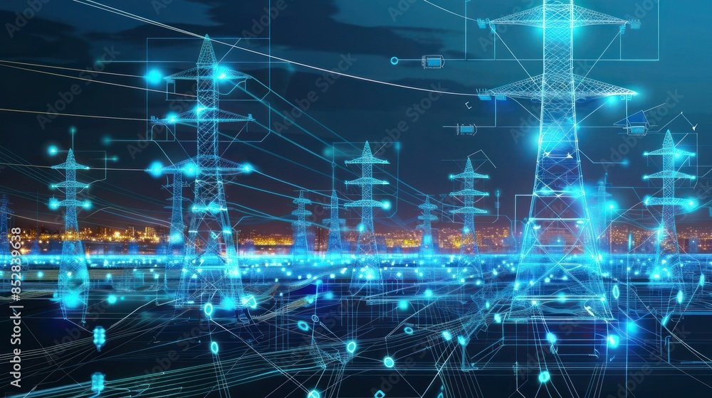Abstract Representation of Power Transmission Network Abstract Representation of Power Transmission Network