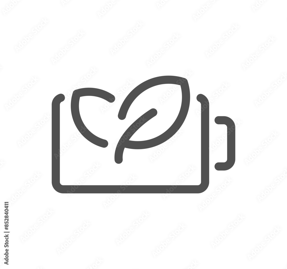 Obraz premium Batteries related icon outline and linear vector. 