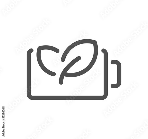 Batteries related icon outline and linear vector.

