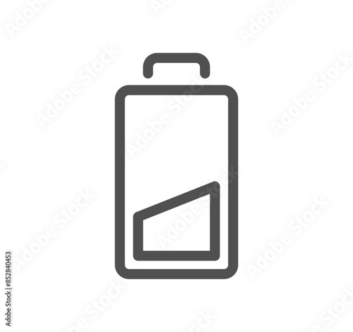 Batteries related icon outline and linear vector.
