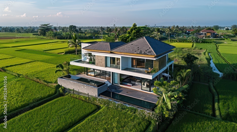 New house on blue sky New house on blue sky