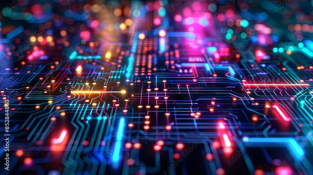 an abstract hardware board an abstract hardware board