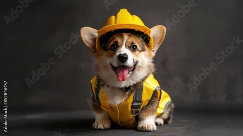 The Dog in Safety Gear photo
