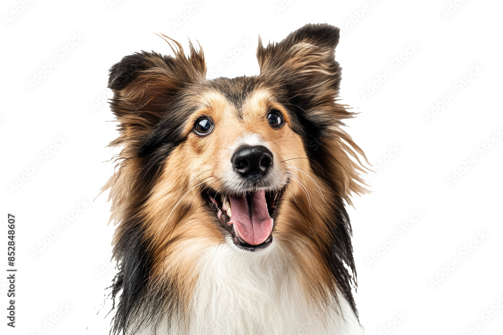 Portrait Head Of A Happy Shetland Sheepdog Dog With A Transparent Background, Puppy Shetland Sheepdog Dog Bread, PNG, Cut Out Portrait Head Of A Happy Shetland Sheepdog Dog With A Transparent Background, Puppy Shetland Sheepdog Dog Bread, PNG, Cut Out
