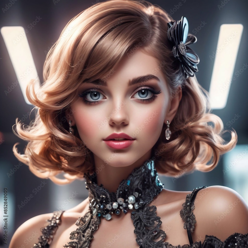 Fototapeta premium Portrait einer jungen Frau