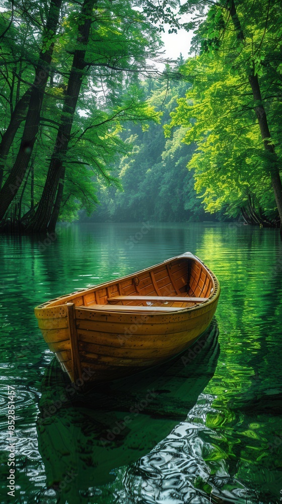 boat on the lake