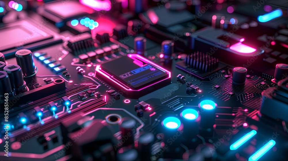 an abstract hardware board an abstract hardware board