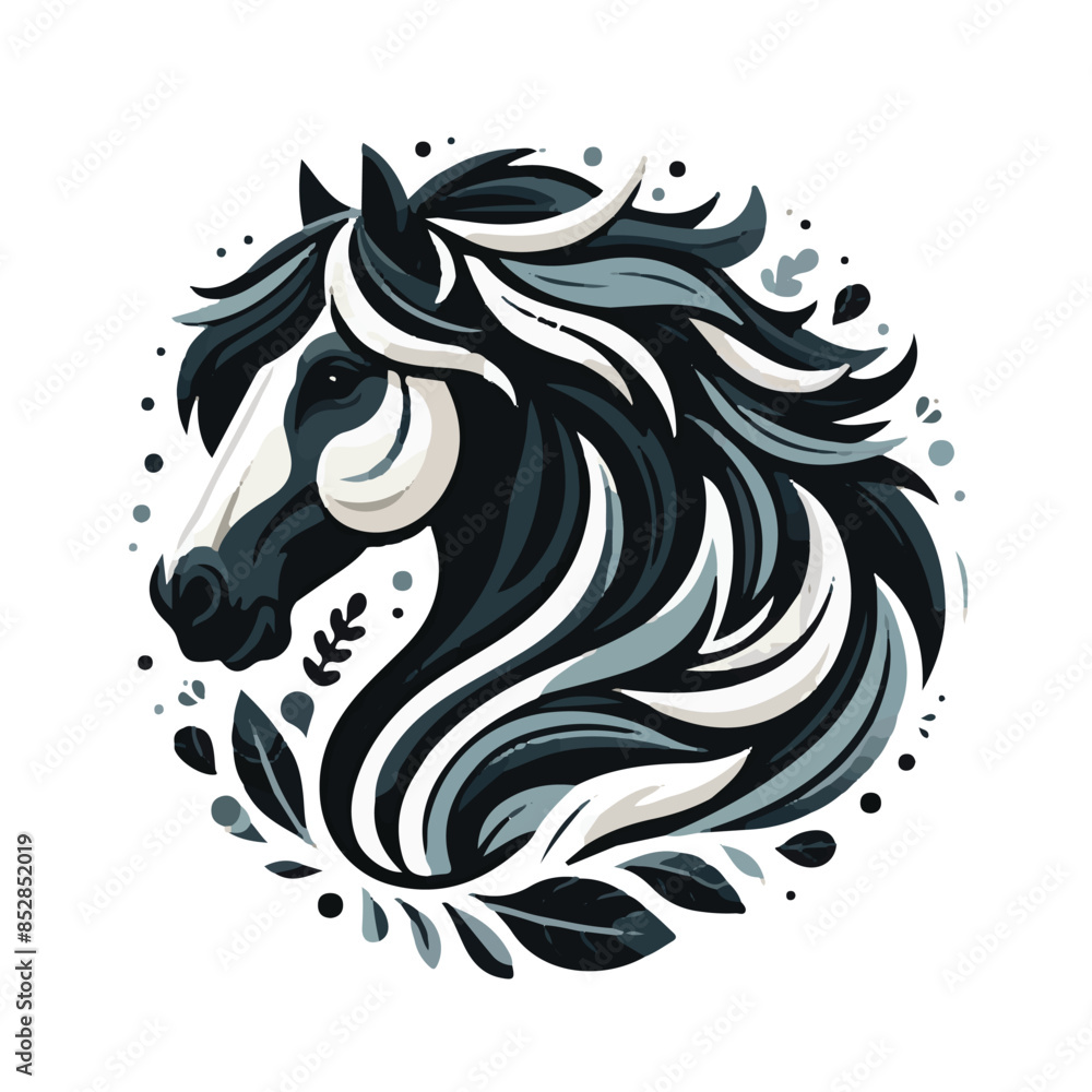 horse head silhouette icon horse head silhouette icon