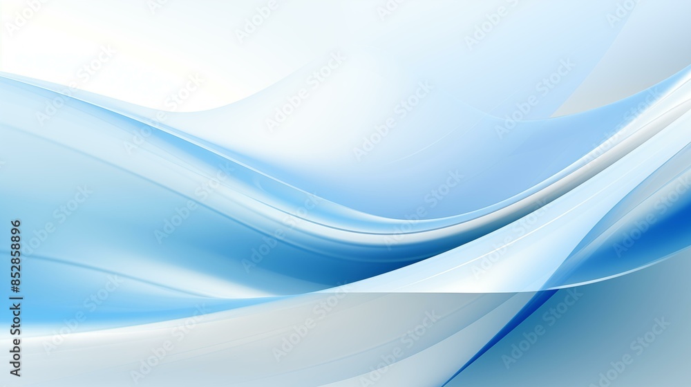 Abstract blue and white wavy shapes background Abstract blue and white wavy shapes background
