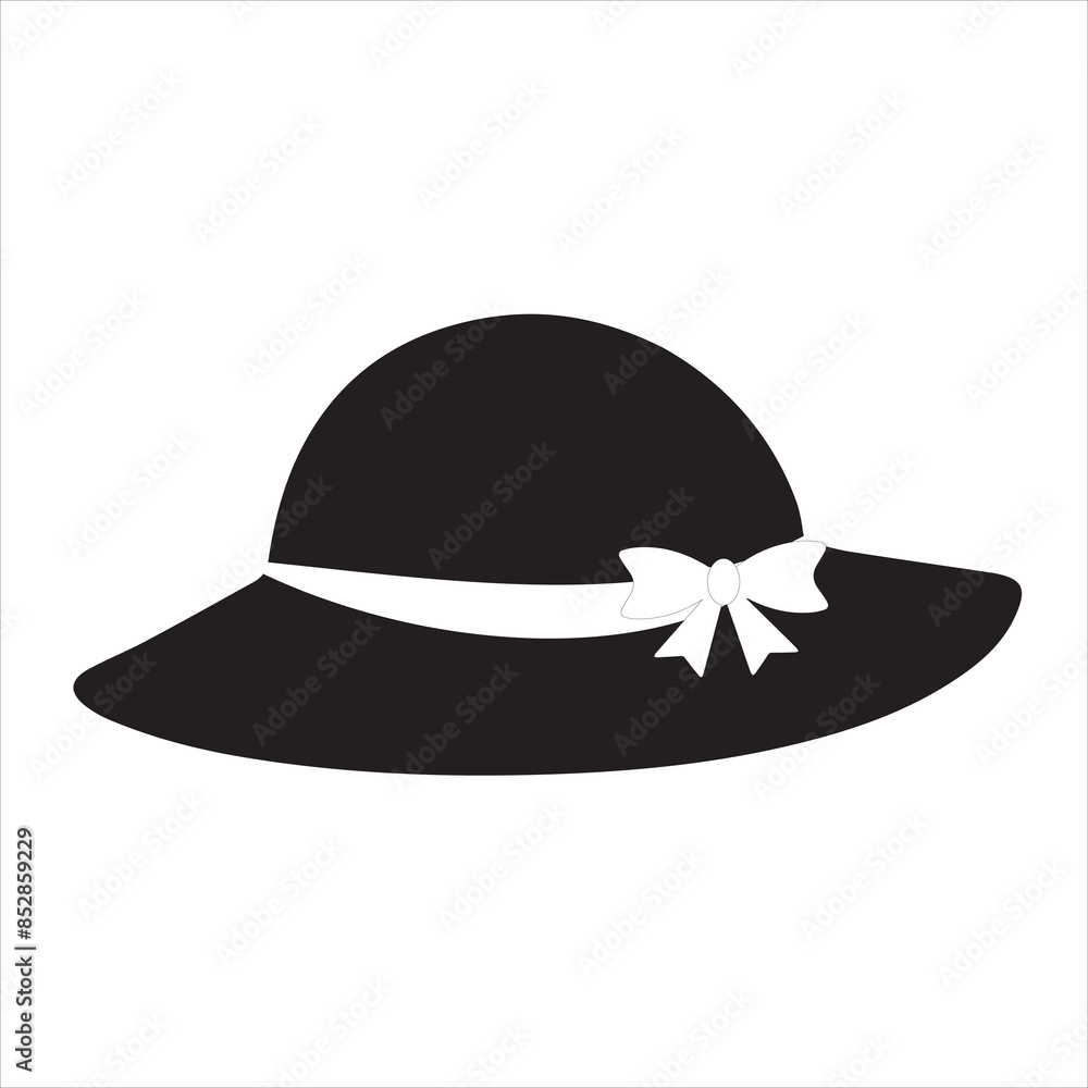 Hat icon. Vector illustration. Flat design. Man and women's hat icon , web icon Fashion. Vector illustration. Lady or women's beach hat . Elements of beach holidays Hat icon. Vector illustration. Flat design. Man and women's hat icon , web icon Fashion. Vector illustration. Lady or women's beach hat . Elements of beach holidays