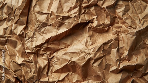 Wallpaper Mural Crumpled and creased recycled brown paper texture background Torontodigital.ca