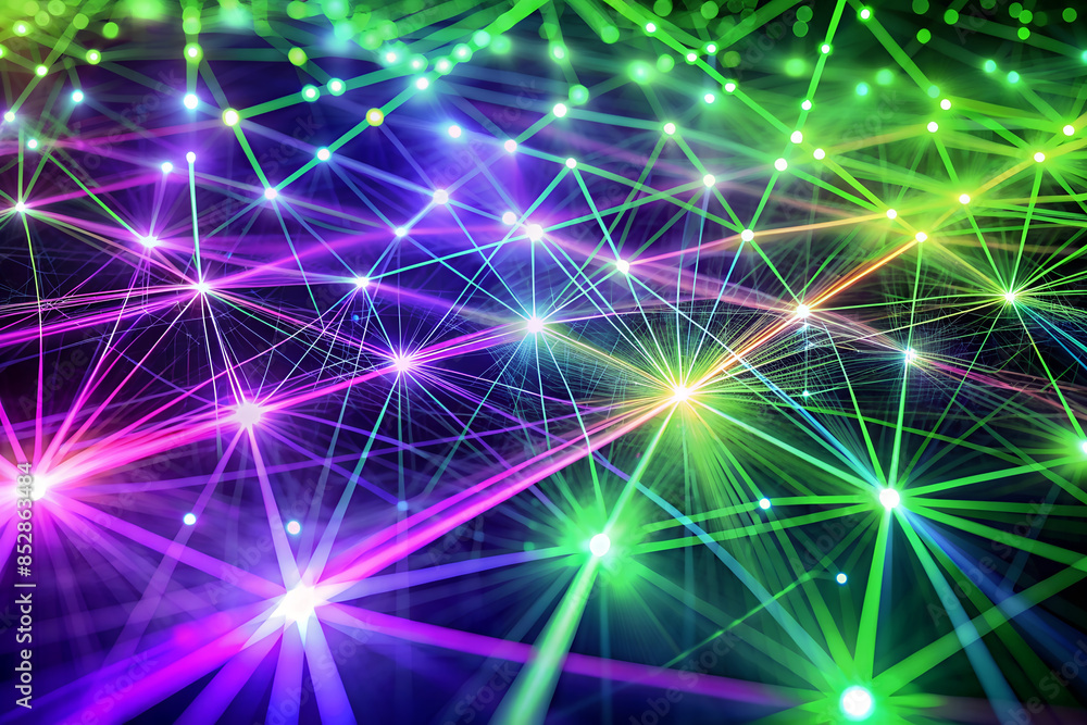 Futuristic abstract background with neon lines for network and big data technology. Futuristic abstract background with neon lines for network and big data technology.