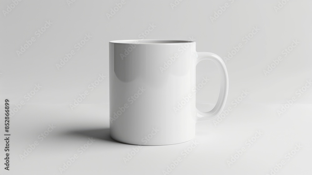 Isolated white mug Isolated white mug