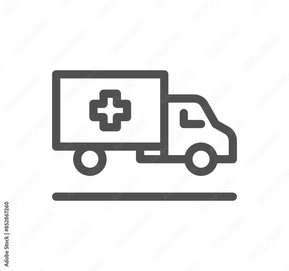Hospital and medical care related icon outline and linear vector.
Hospital and medical care related icon outline and linear vector.