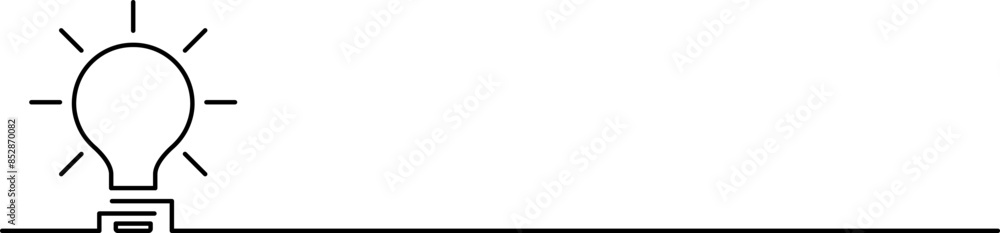 Light bulb in one continuous line drawing. Innovation symbol and creative concept. Brainstorm and education symbol. Doodle Vector illustration Light bulb in one continuous line drawing. Innovation symbol and creative concept. Brainstorm and education symbol. Doodle Vector illustration