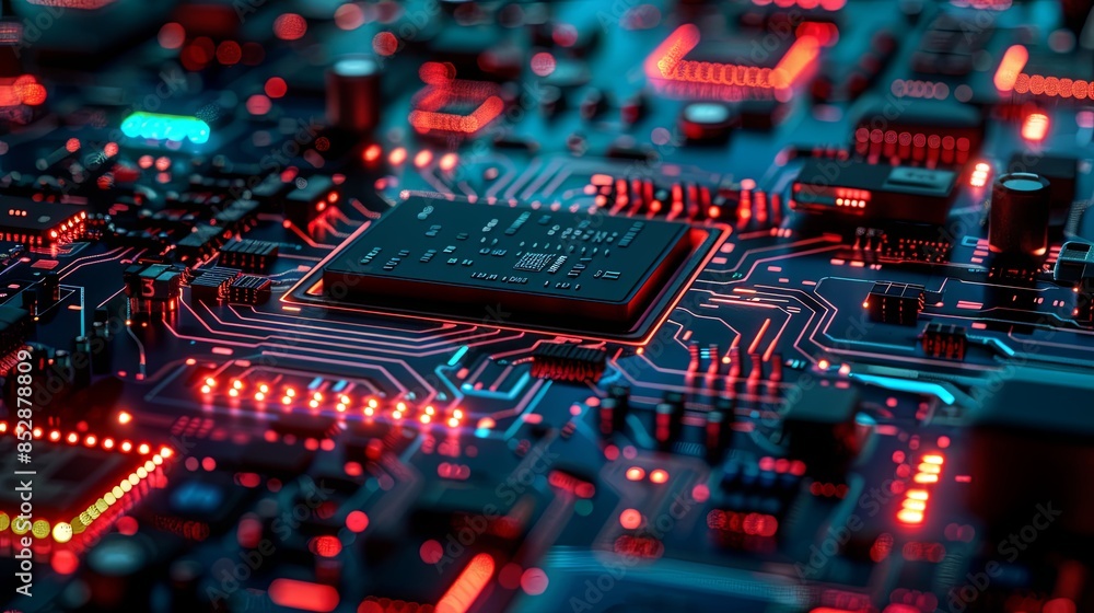 an abstract hardware board an abstract hardware board