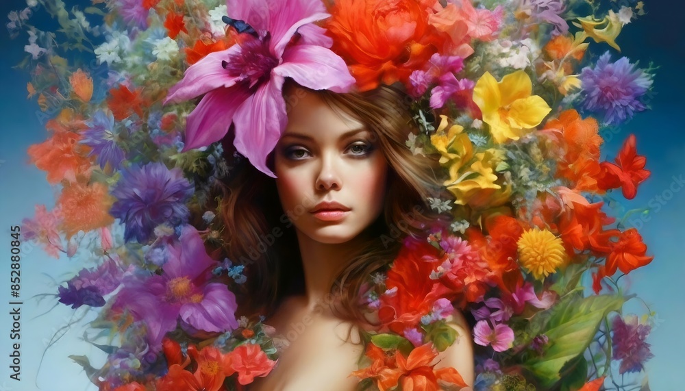 Abstraktion Lady Flora 16x9. Hintergrund für das Design 2. Abstraktion Lady Flora 16x9. Hintergrund für das Design 2.