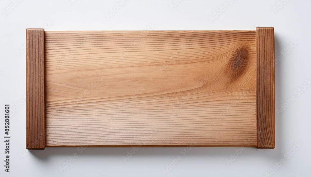 Wooden chopping board with white background Wooden chopping board with white background