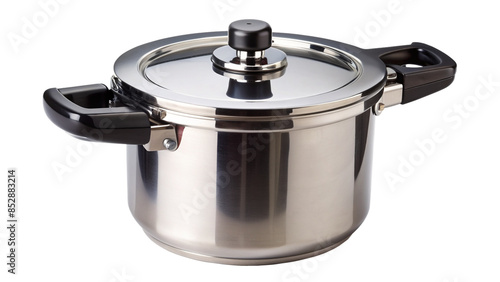 pressure cooker on isolated background with high detailing