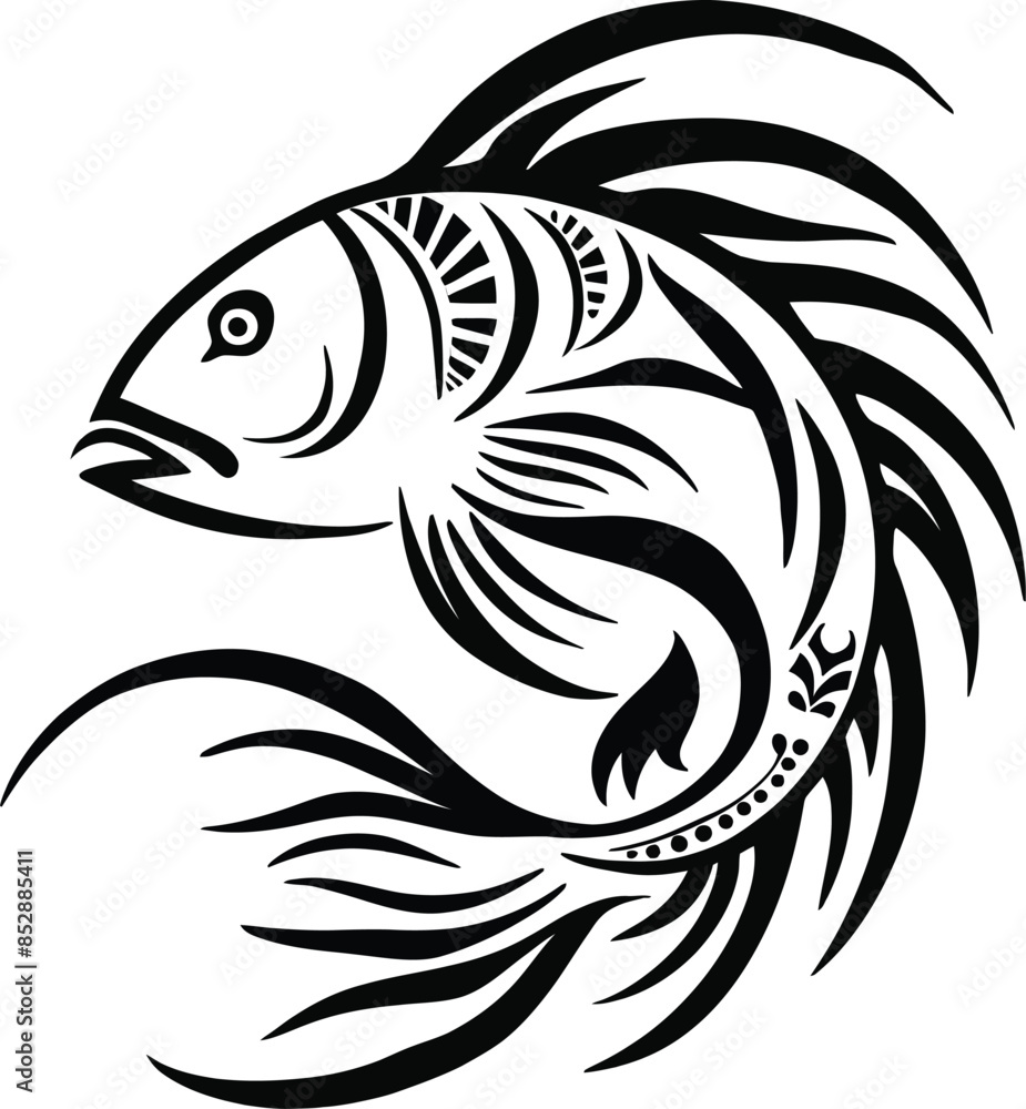 fish vector art illustration fish vector art illustration