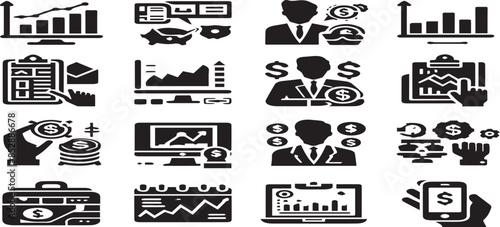 Stock Market, Broker, Graph, Market Share, and More