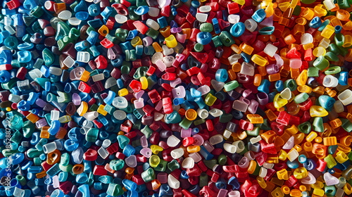 recyceltes Plastik Granulat, Buntes Granulat, PA6, ASA, ABS, PET,  Plastik Kunststoff Granulat, wieder verwendbarer Kunststoff	