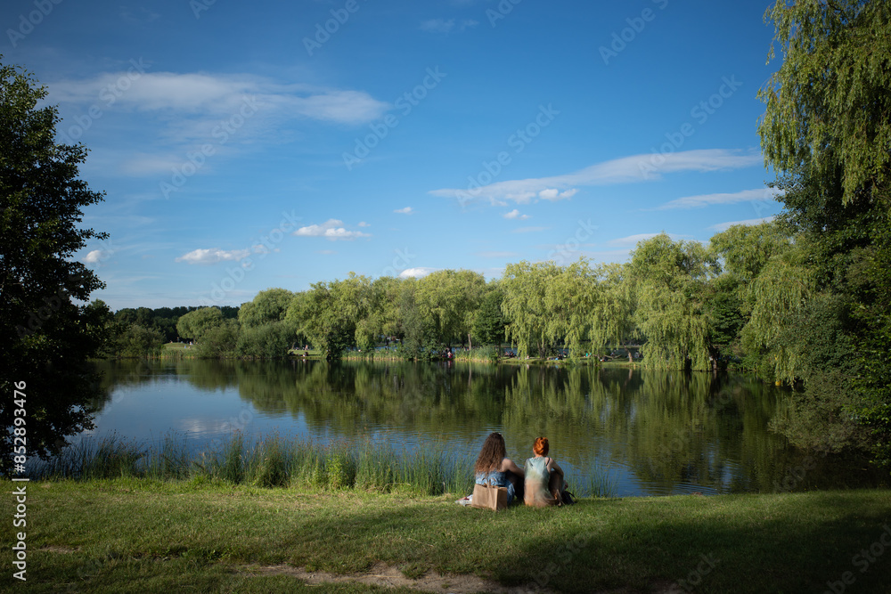 Three Ponds Valley (Dolina Trzech Stawów), green recreation area. Katowice, Poland. Three Ponds Valley (Dolina Trzech Stawów), green recreation area. Katowice, Poland.