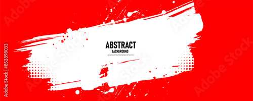 Abstract watercolor red background with halftone effects. vector illustraction.	