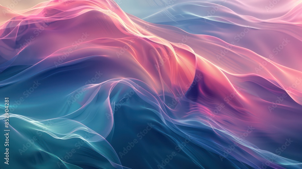 Beautiful abstraction of liquid paints in slow blending flow mixing together gently Beautiful abstraction of liquid paints in slow blending flow mixing together gently