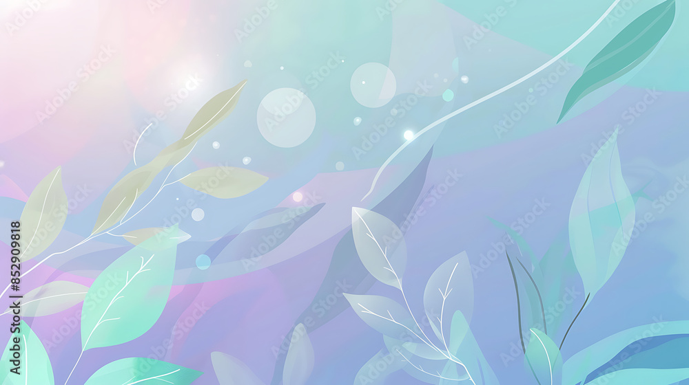 Ethereal Botanical Dreamscape on Gradient Ethereal Botanical Dreamscape on Gradient