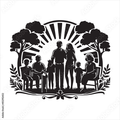 Family Reunions Vector stock vectors eps with white background 