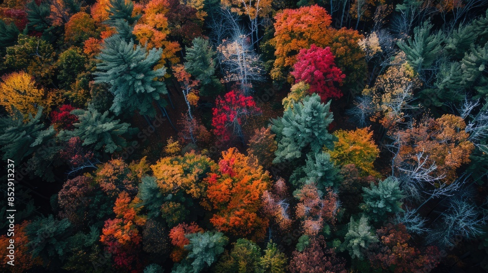 Fototapeta premium Connecticut forests during autumn
