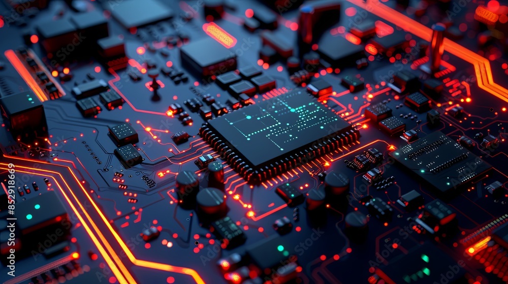 an abstract hardware board an abstract hardware board