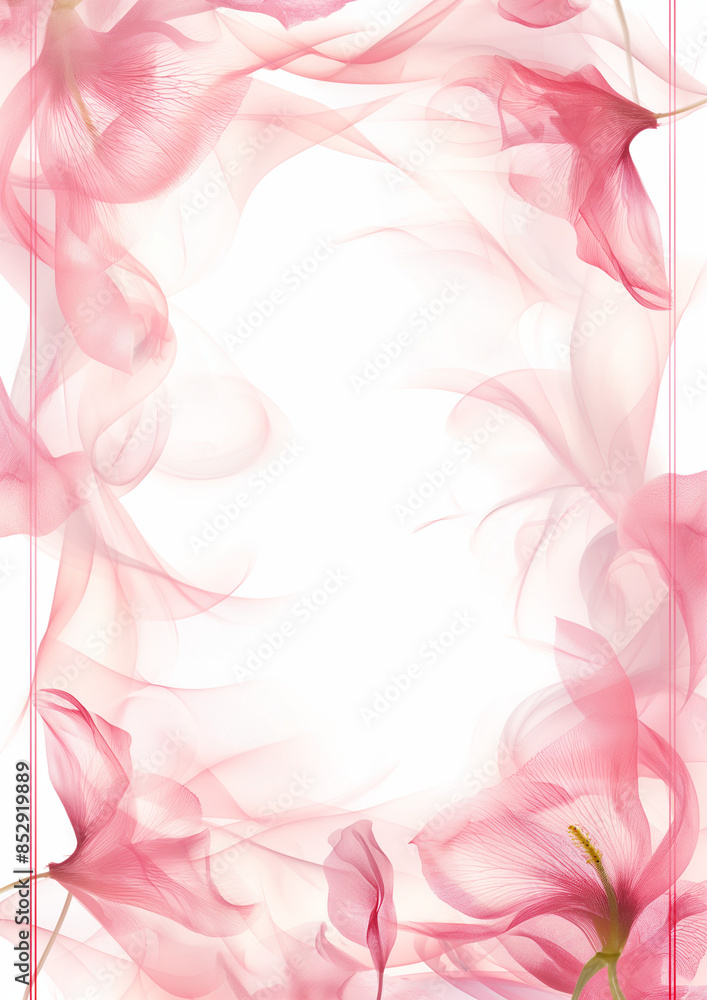 Simple wedding theme frame, translucent center Simple wedding theme frame, translucent center