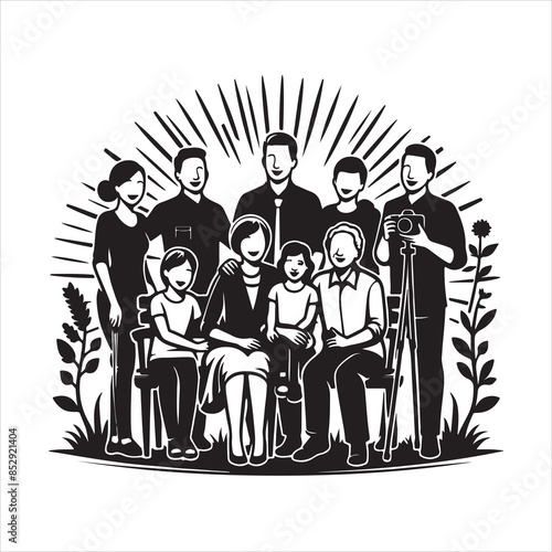 Family Reunions Vector stock vectors eps with white background 